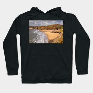 Pobbles Beach and Three Cliffs Bay, Gower Hoodie